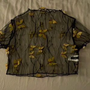 Butterfly crop top